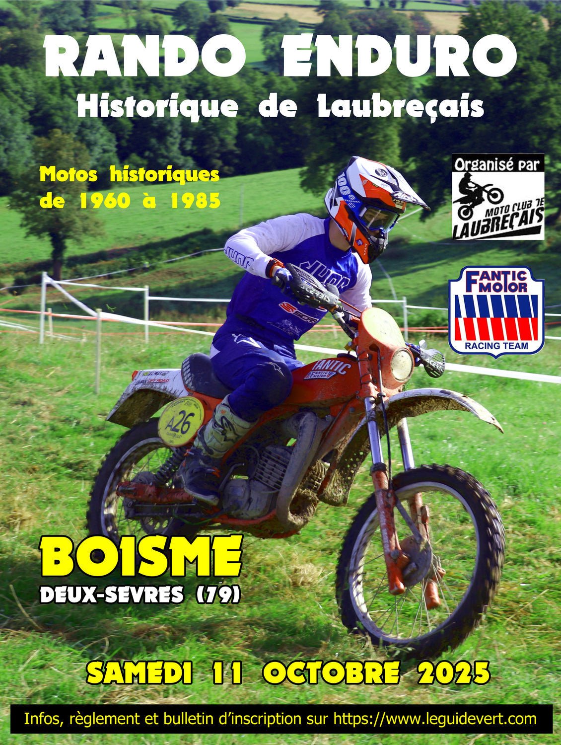 13ème rando enduro historique de Boismé (79) - le 11/10/25 - MotoTT Vintage