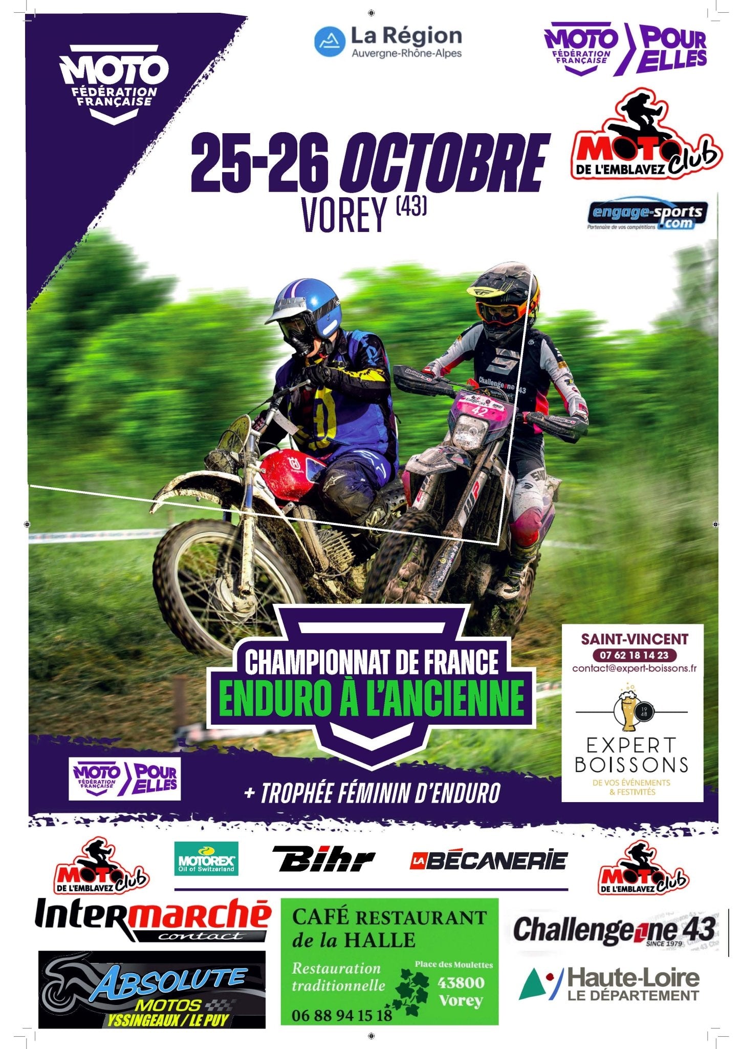 Finale du CDF d'enduro à Vorey les 25 et 26 Octobre 2025 - MotoTT Vintage
