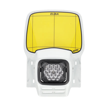 Plaque phare Blanche Acerbis Elba 1 EVO - Version LED - MotoTT Vintage