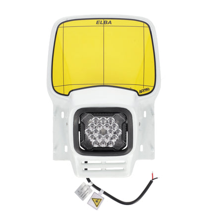 Plaque phare Blanche Acerbis Elba 1 EVO - Version LED - MotoTT Vintage