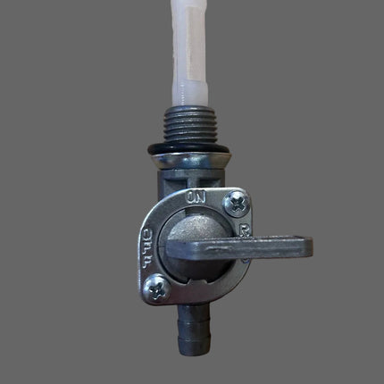 Robinet d'essence sortie verticale par le bas en 1/4"