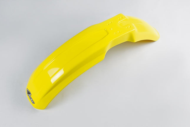 Garde-boue avant jaune flashy UFO pour SUZUKI RM125-250 1989-2000 + 400 DRZ 2000-2025 - MotoTT Vintage