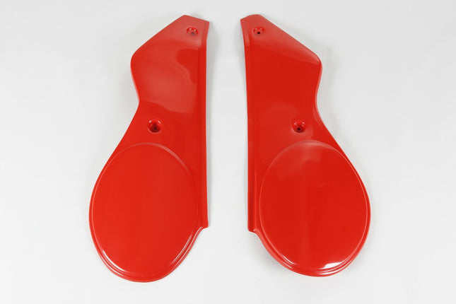 Caches latéraux rouge Ufo Maïco 250/490 1981