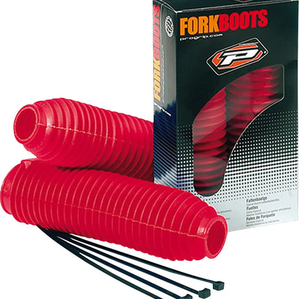 Soufflets de fourche - Pour tubes de fourche de Ø 42-45 mm - Rouge