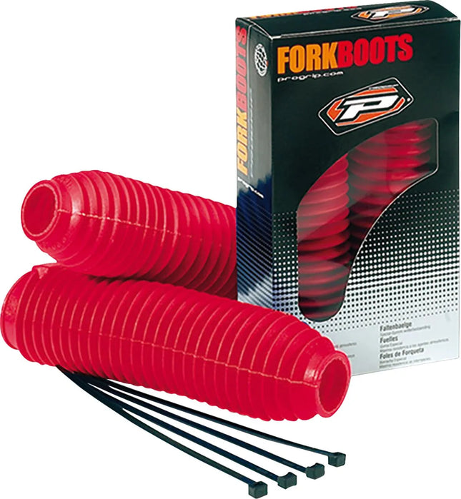 Soufflets de fourche - Pour tubes de fourche de Ø 42-45 mm - Rouge - MotoTT Vintage