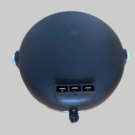 Phare rond universel 125 mm - contour chromé / bol plastique