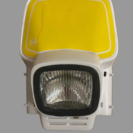 Plaque phare HP1 Blanche Type Acerbis Elba 1 - MotoTT Vintage