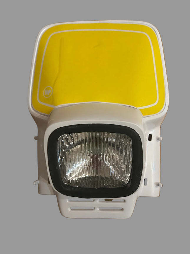 Plaque phare HP1 Blanche Type Acerbis Elba 1 - MotoTT Vintage