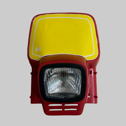 Plaque phare HP1 Rouge Type Acerbis Elba 1 - MotoTT Vintage