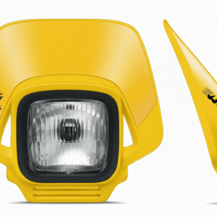 Plaque phare HP2 Jaune Type Acerbis Elba 2 - MotoTT Vintage