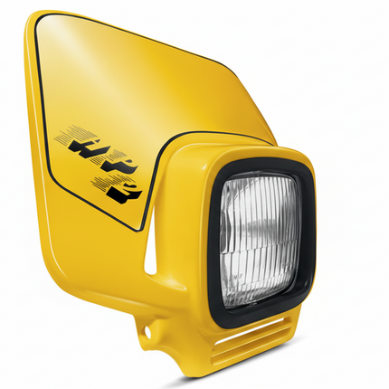 Plaque phare HP2 Jaune Type Acerbis Elba 2 - MotoTT Vintage