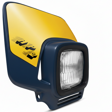 Plaque phare HP2 Bleu Type Acerbis Elba 2 - MotoTT Vintage