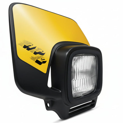 Plaque phare HP2 Noire Type Acerbis Elba 2 - MotoTT Vintage