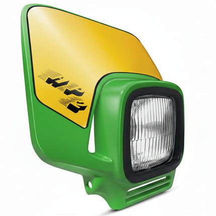 Plaque phare HP2 Vert Type Acerbis Elba 2 - MotoTT Vintage