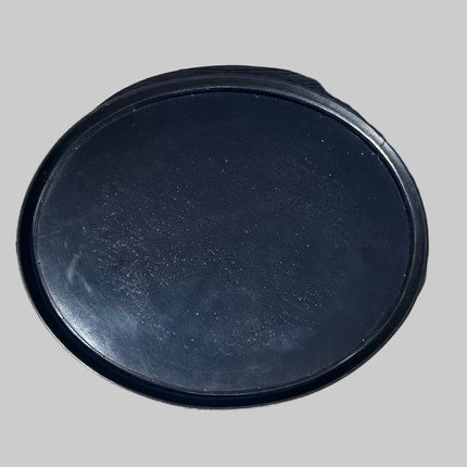 Plaque numéro frontale DC Plastic ovale noire