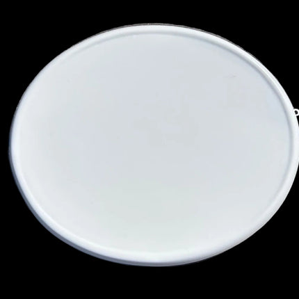 Plaque numéro frontale DC Plastic ovale Blanche