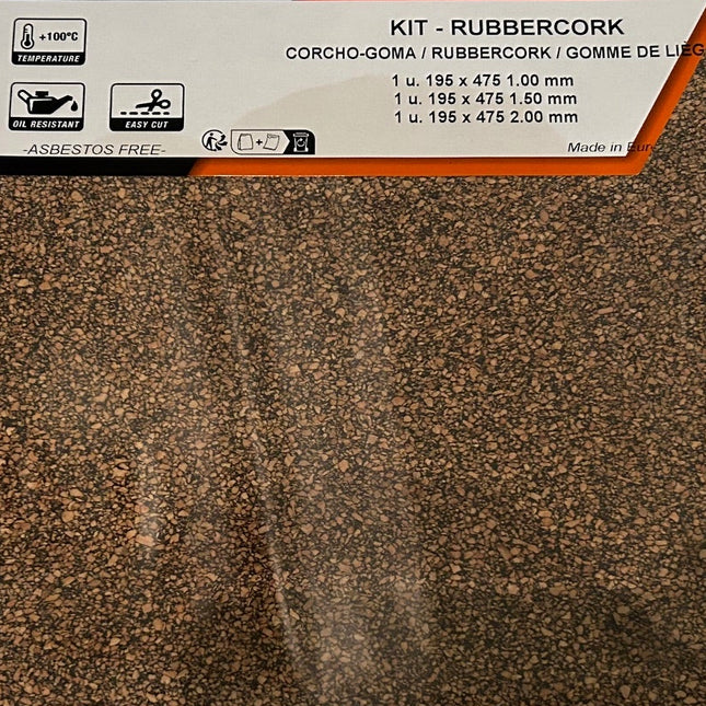 Pochette de feuilles à joint 195 mm x 475 mm gomme de liège