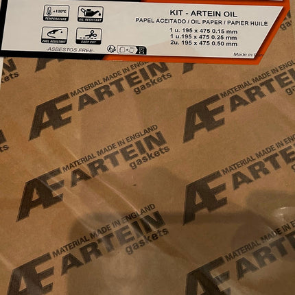 Pochette de feuilles à joint 195 mm x 475 mm - épaisseurs 0.15, 0.25, 0.50