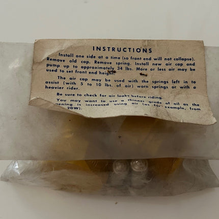 Bouchons de fourche Pro-Tec ( NOS ) pour Honda XR185-XR200 + XL125-175 + YAMAHA DT250-400(1978-79) + DT125-175 1978-79