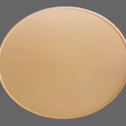Plaque numéro frontale DC Plastic ovale jaune - Vendu unitairement