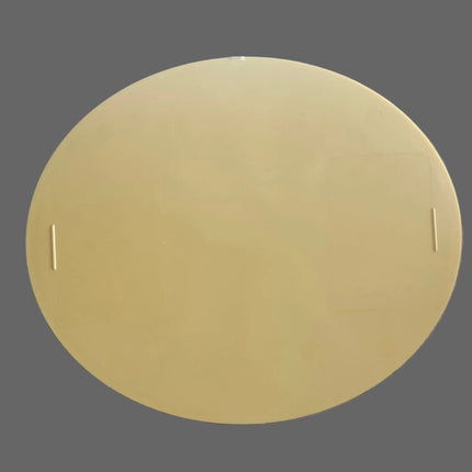 Plaque numéro frontale DC Plastic ovale jaune - Vendu unitairement