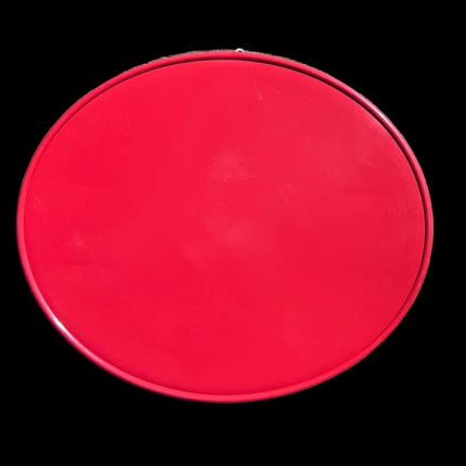 Plaque numéro frontale DC Plastic ovale rouge - Spéciale Plaque avant support moulé