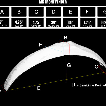 Garde-boue avant PRESTON PETTY Vintage MX blanc translucide - MotoTT Vintage