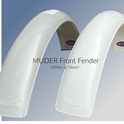 Garde-boue avant PRESTON PETTY Vintage modèle Muder sans plat de fixation - Gris - MotoTT Vintage