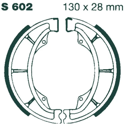 Mâchoires de frein EBC Avant / arrière Suzuki PE/RM 1975-86 & Kawasaki KDX - MotoTT Vintage