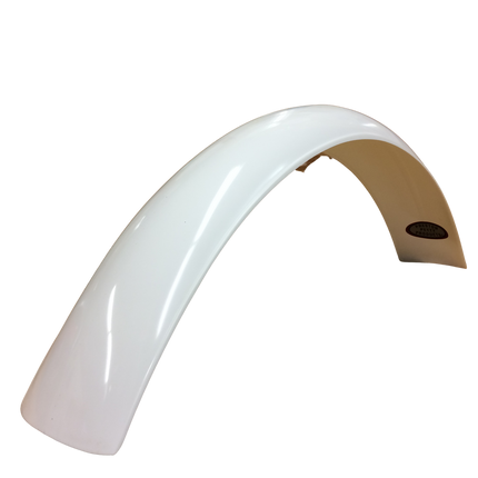 Garde-boue avant PRESTON PETTY Vintage modèle Muder sans plat de fixation - Blanc - MotoTT Vintage