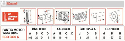 Bielle Mazzuchelli - Fantic 125 cc Trial & Enduro - MotoTT Vintage
