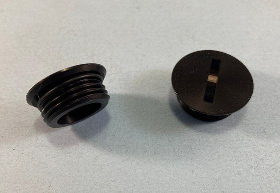 Bouchon carter moteur Rotax - Noir - MotoTT Vintage