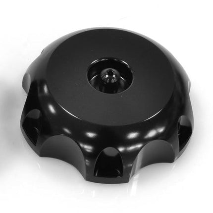 Bouchon de réservoir en aluminium anodisé noir type Acerbis - MotoTT Vintage