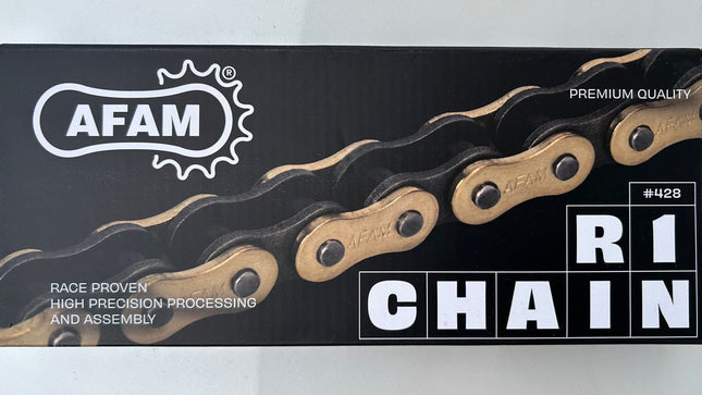 Chaîne de transmission AFAM A428R1G 428 - 150 maillons - MotoTT Vintage