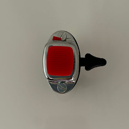 Contacteur d'éclairage chromé universel avec bouton coupure moteur rouge vintage - MotoTT Vintage