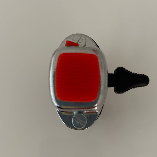 Contacteur d'éclairage chromé universel avec bouton coupure moteur rouge vintage - MotoTT Vintage