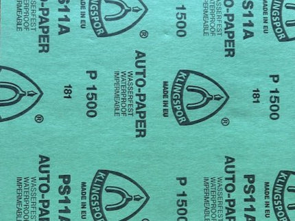 Feuille papier abrasif à eau 230x280 mm gr 1500 - MotoTT Vintage