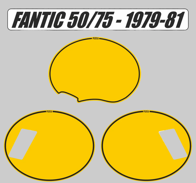 Fonds de plaques Fantic 50/75 1979-81