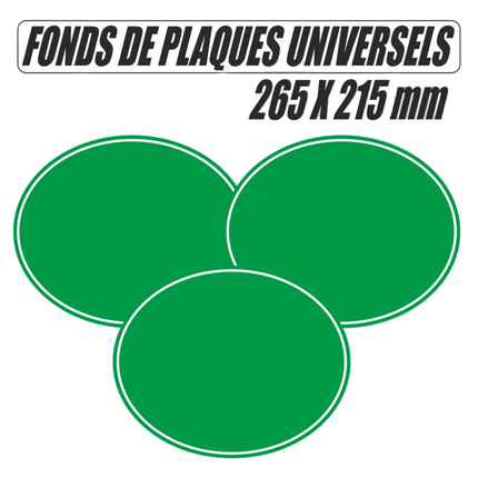 Fonds de plaques UNIVERSELS vert - MotoTT Vintage