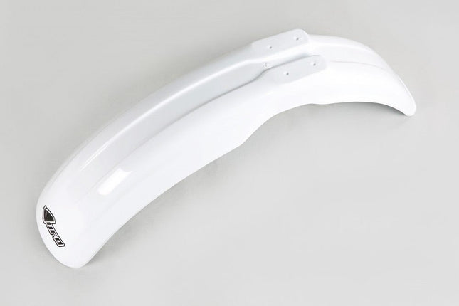 Garde boue avant Honda CR 125 - 250 - 500 1985 - 199 Ufo Blanc - MotoTT Vintage
