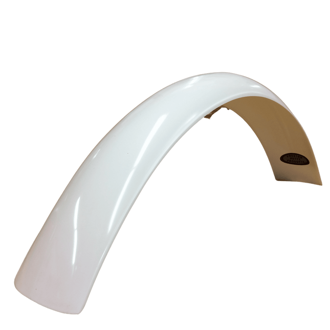 Garde - boue avant PRESTON PETTY Vintage modèle Muder sans plat de fixation - Blanc - MotoTT Vintage
