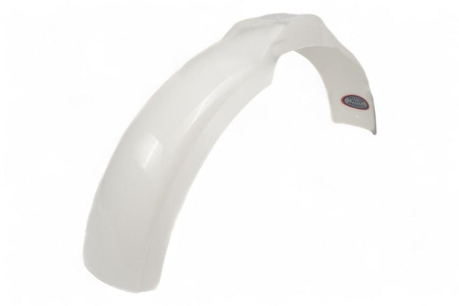 Garde - boue avant PRESTON PETTY Vintage MX blanc translucide - MotoTT Vintage