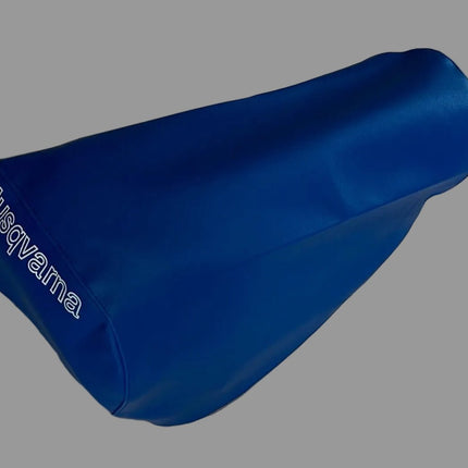 Housse de selle bleue Husqvarna 1983 - MotoTT Vintage
