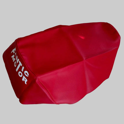 Housse de selle rouge Fantic TX150 - MotoTT Vintage