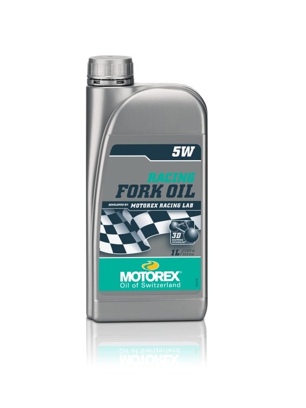 Huile de fourche MOTOREX Racing Fork Oil - 5W 1L - MotoTT Vintage
