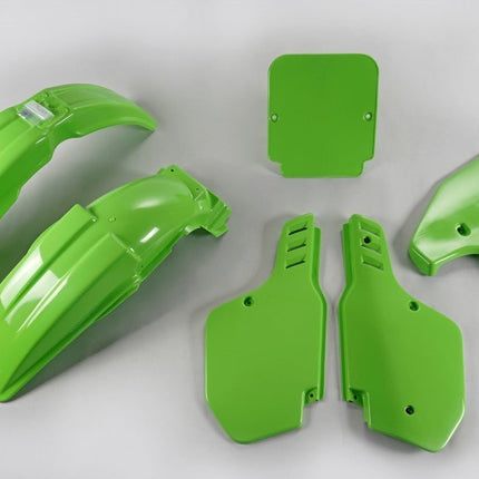 Kit plastique Kawasaki KX 125 1988 Ufo vert - MotoTT Vintage