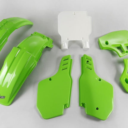 Kit plastique Kawasaki KX 500 1993 - 1995 Ufo vert - MotoTT Vintage