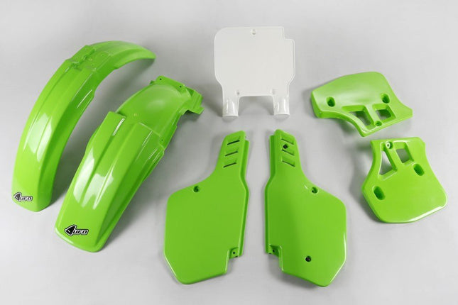Kit plastique Kawasaki KX 500 1993 - 1995 Ufo vert - MotoTT Vintage