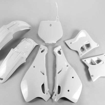 Kit plastiques blanc Ufo Yamaha YZ 125 / 250 1993 - 1995 + WR 250 Z 1994/1995 - MotoTT Vintage