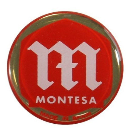 Logo adhésif recouvert de résine pour réservoir Montesa - MotoTT Vintage
